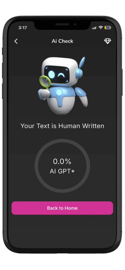 AI Check Screen